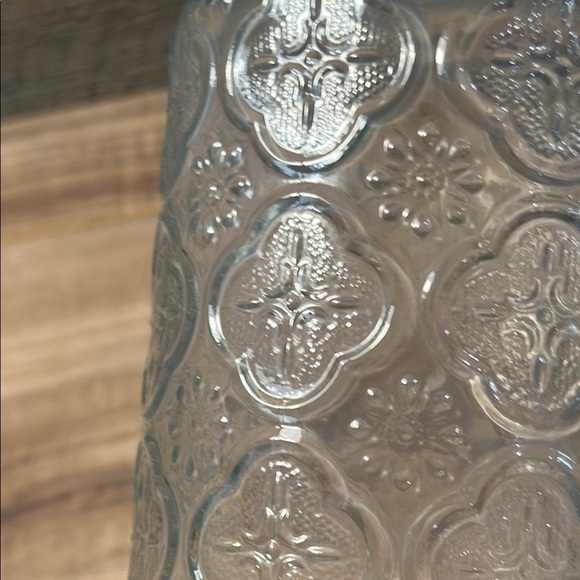 Glass Storage Jar with Wooden Lid Airtight Seal Intricate Design Great for Decor - Picture 5 of 10